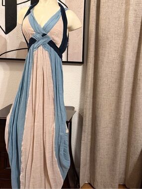 plus size blue party dress Plus-Size Long A-Line Prom Dress with Sequin Bodice Mocha Gold / 18 main image 1